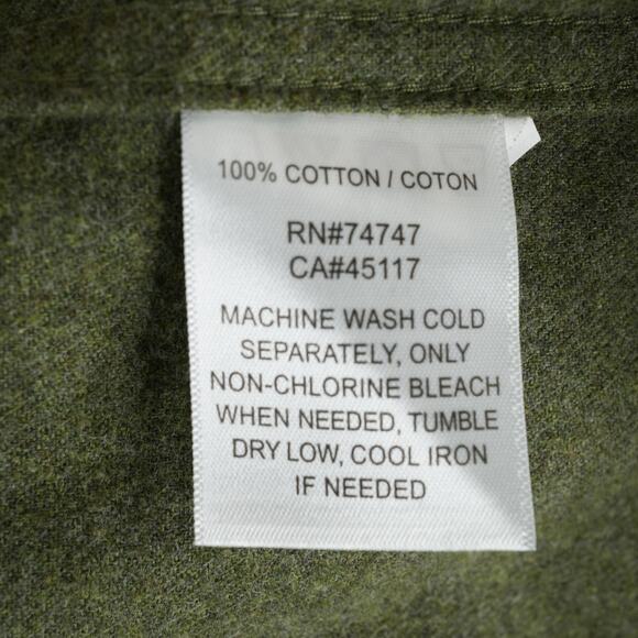 RedHead Shirt Mens XL Green Ozark Mountain Flannel Long Sleeve Button Up BassPro - Picture 7 of 11